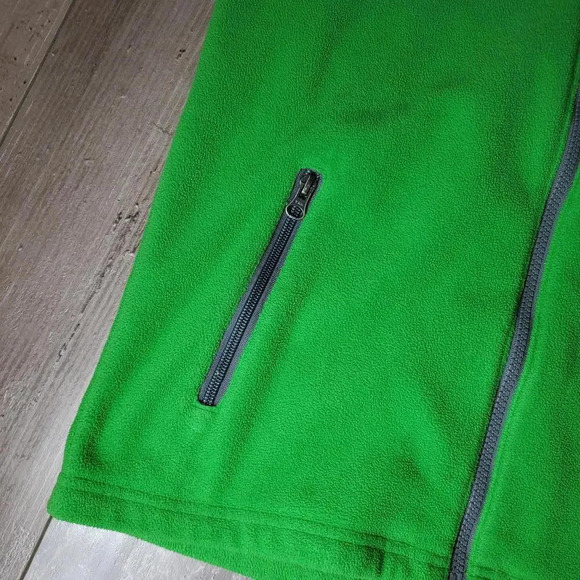 Columbia Green Gray Steens Mountain II Fleece Zip-Up Jacket Boys Large 14/16 EUC - Picture 14 of 15